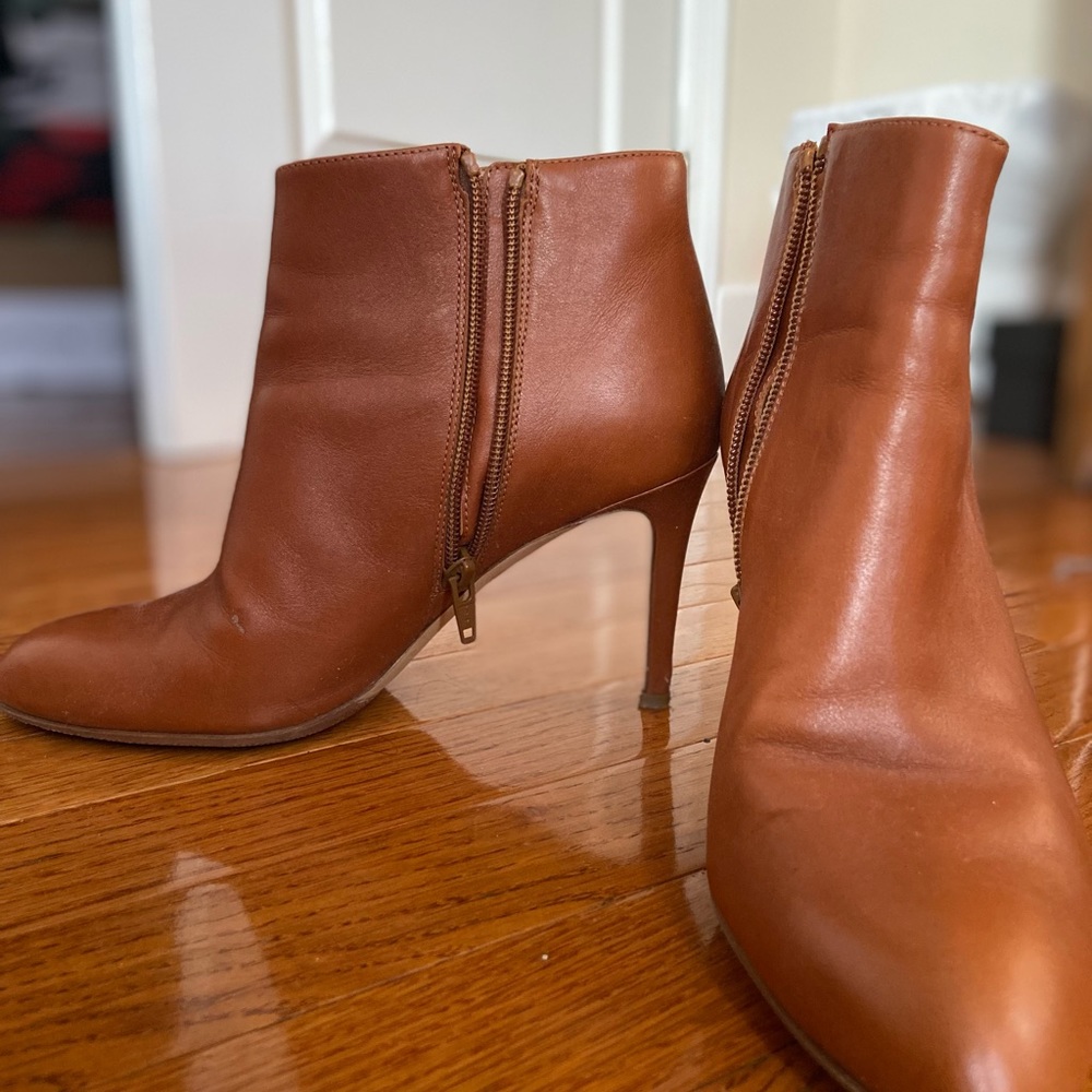 J. crew cognac booties